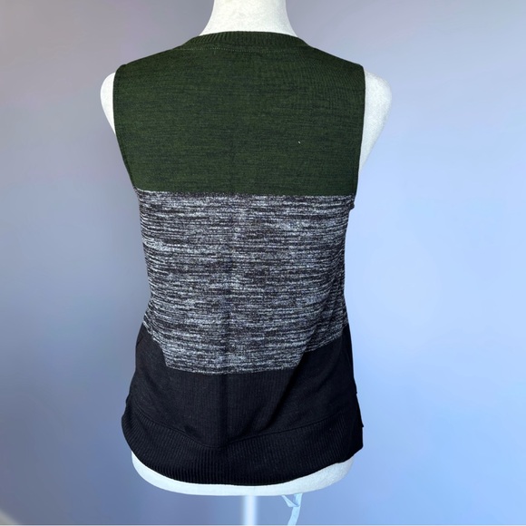 NWT Rag & Bone Emerald Striped Muscle Bowery Tank - Picture 2 of 4